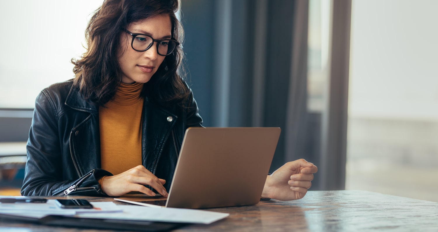 a woman testing software